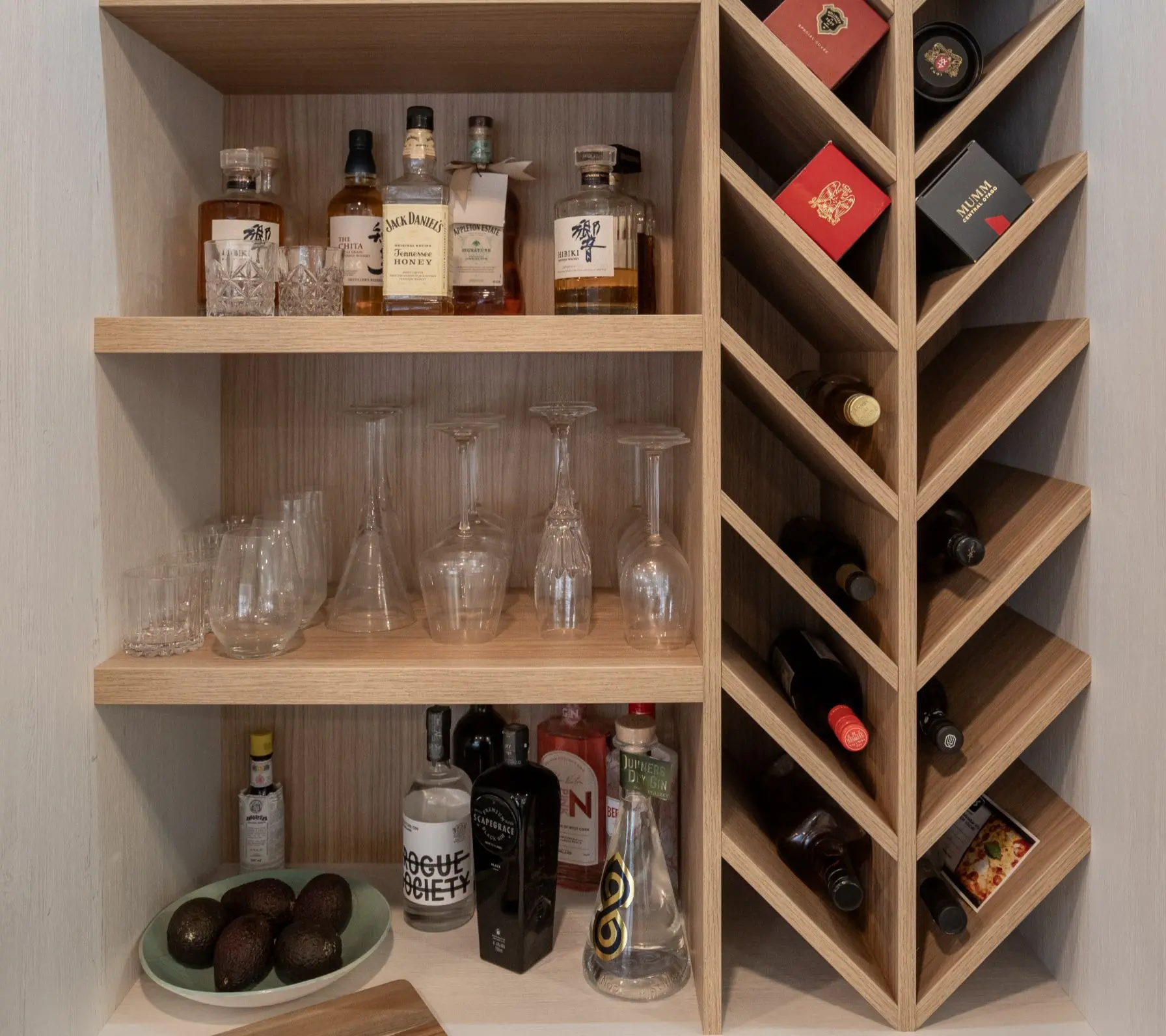 Jo Gooddy Wine Rack Auckland - Quality craftsmanship by Next Level Kitchens